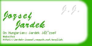 jozsef jardek business card